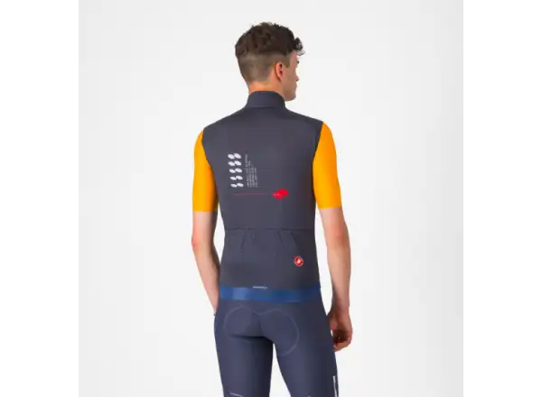Castelli Espresso R-A/D pánska vesta Smoky Gray