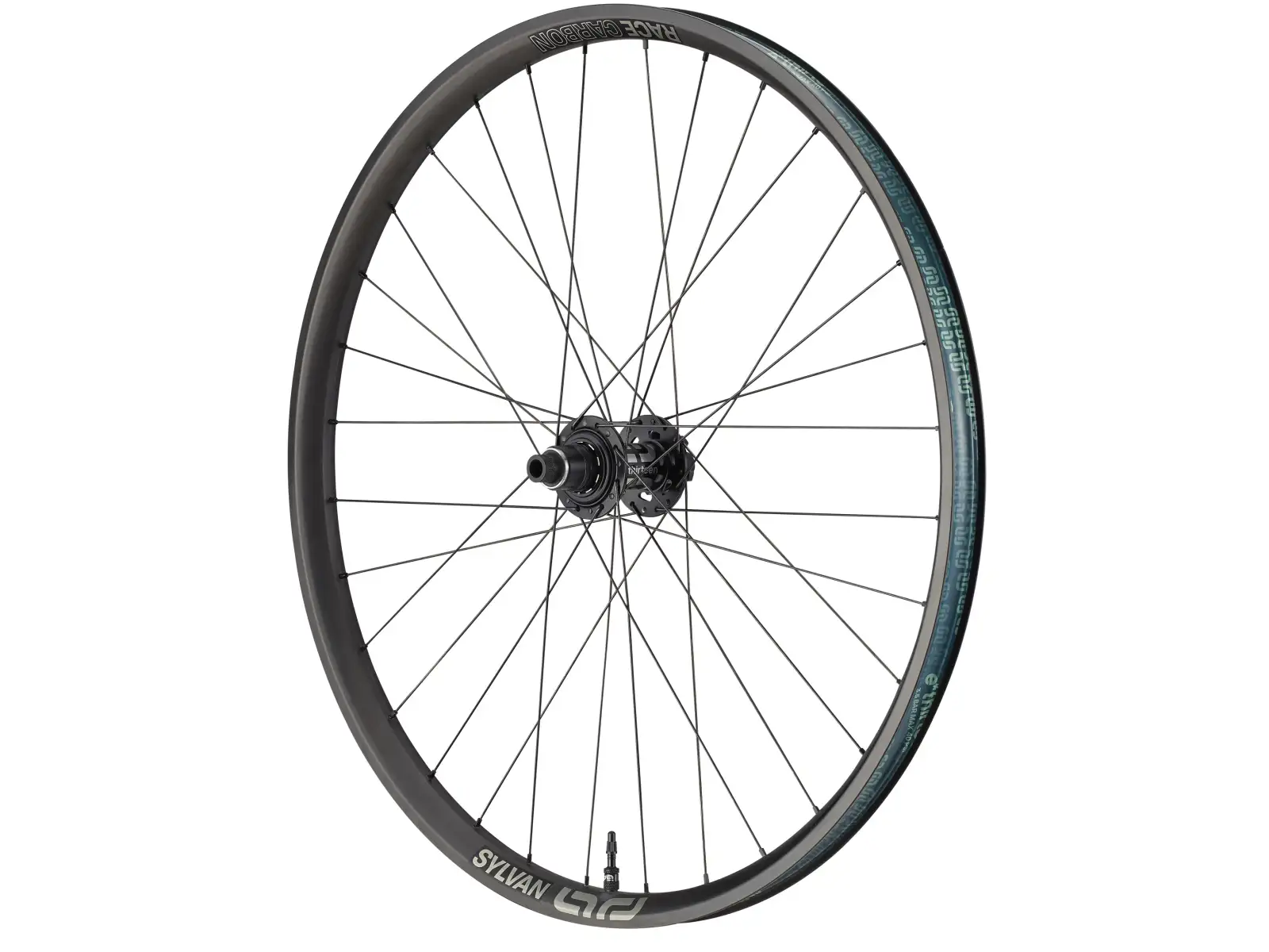 E-13 Sylvan Race Carbon E-Spec Super Boost 27,5" zadné zapletené koleso orech XD Black