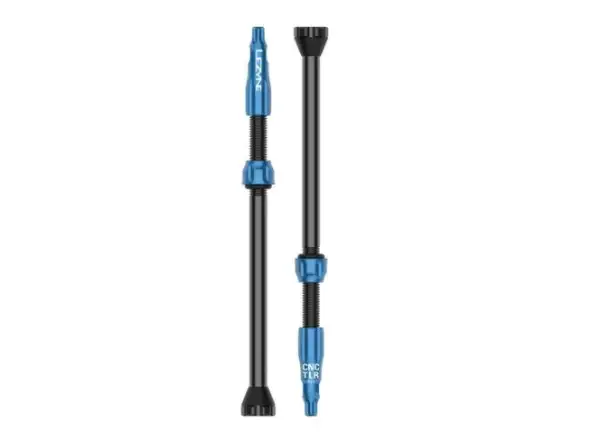 Lezyne CNC TLR Valve bezdušový ventil 60 mm modrá
