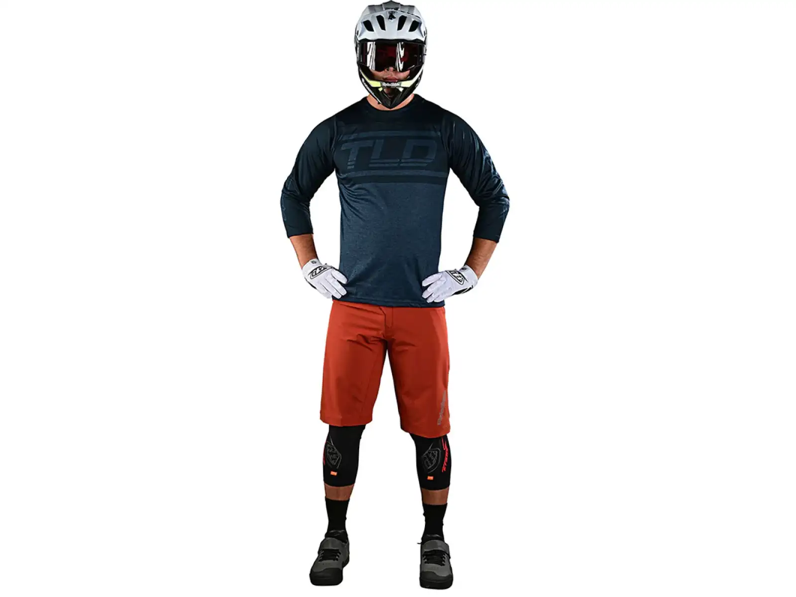 Troy Lee Designs Ruckus Pánske tričko s 3/4 rukávmi Dark Slate Jersey