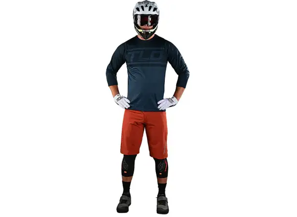 Troy Lee Designs Ruckus Pánske tričko s 3/4 rukávmi Dark Slate Jersey