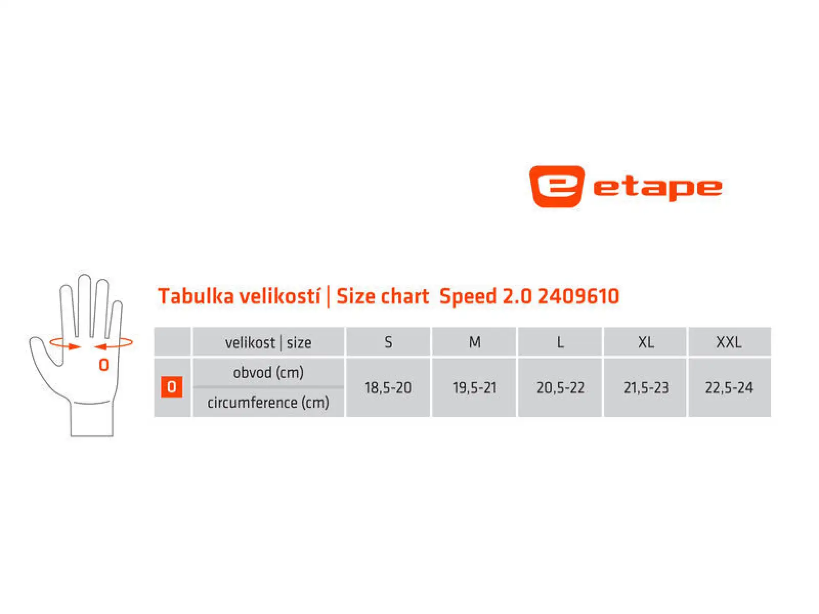 Etape Speed 2.0 rukavice čierna