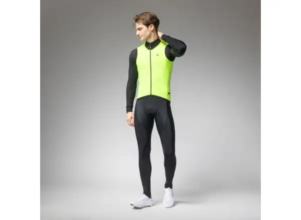 Alé PR-E Thermo 2.0 pánska cyklistická vesta Fluo Yellow