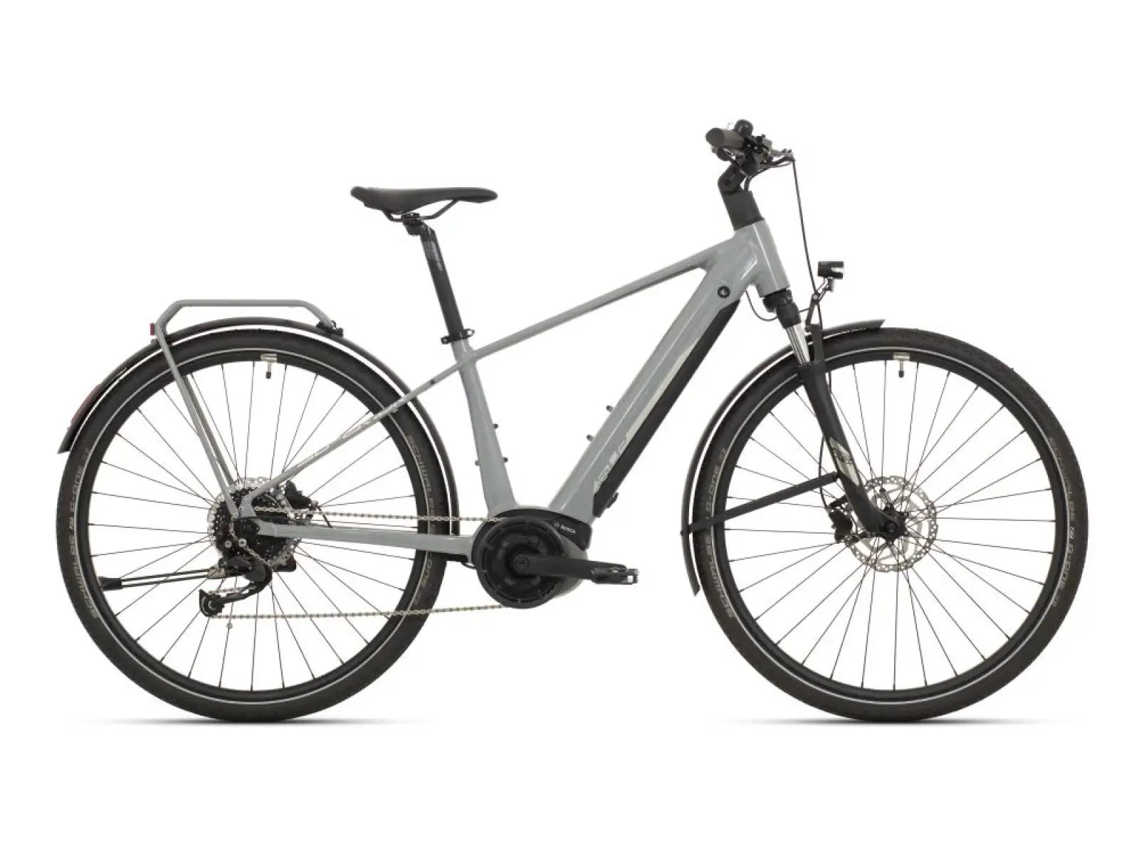 Superior eXR 6050 B trekingový elektrobicykel Gloss Gray/Chrome Silver