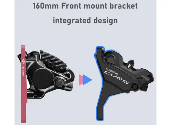 Shimano CUES BR-U6030 + BL-U6030 kotúčová brzda predná (ľavá páka), J-kit, polymer