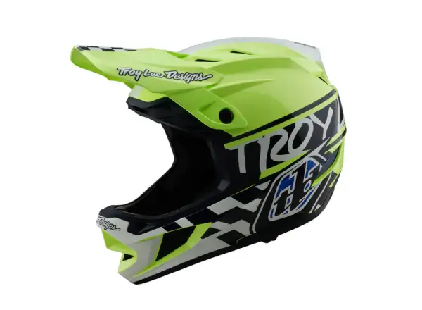 Troy Lee Designs D4 Polyacrylite 50 prilba Navy/Glo Yellow