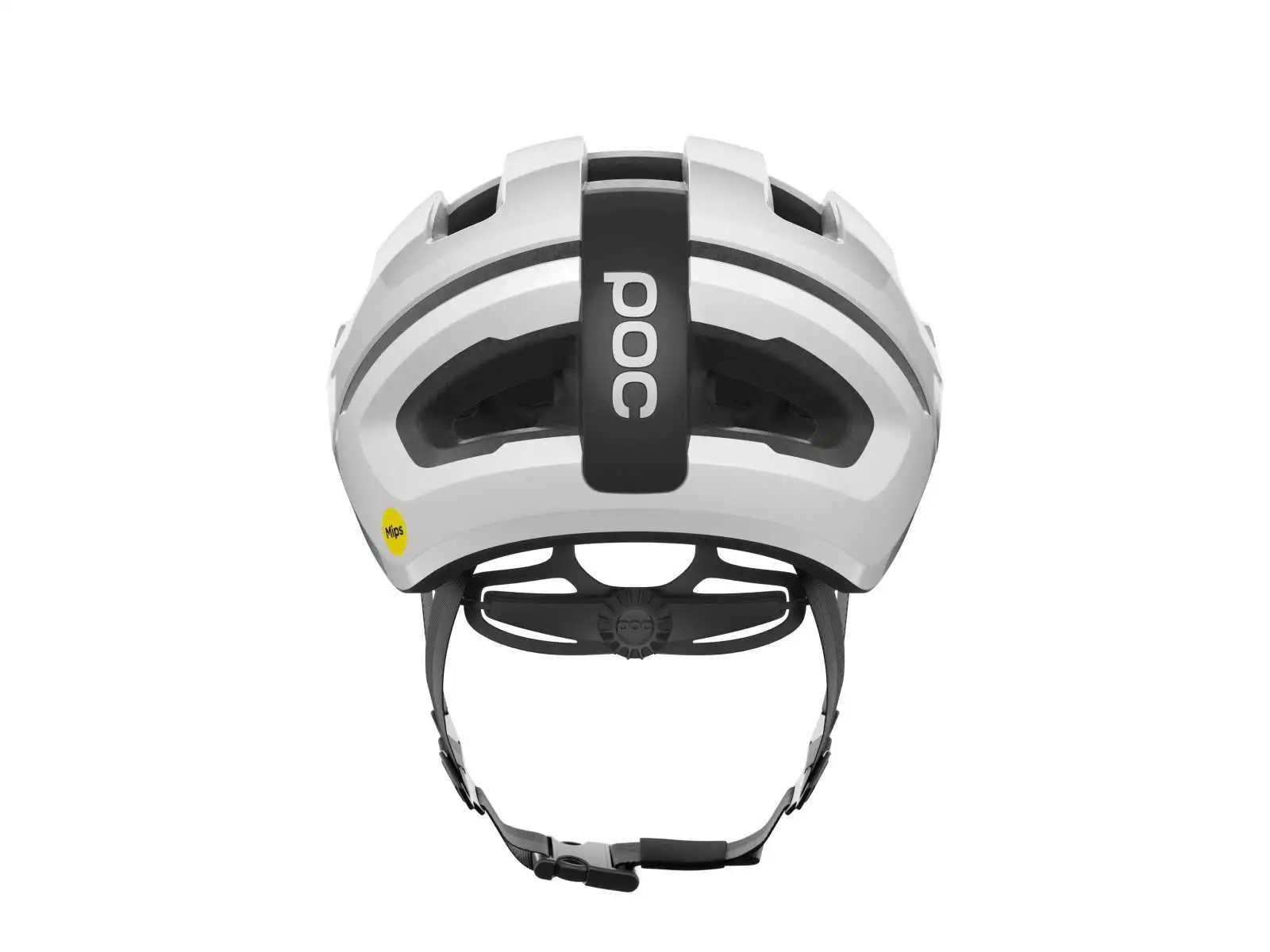 POC Omne Air MIPS prilba Hydrogen White/Uranium Black Matt/Logo