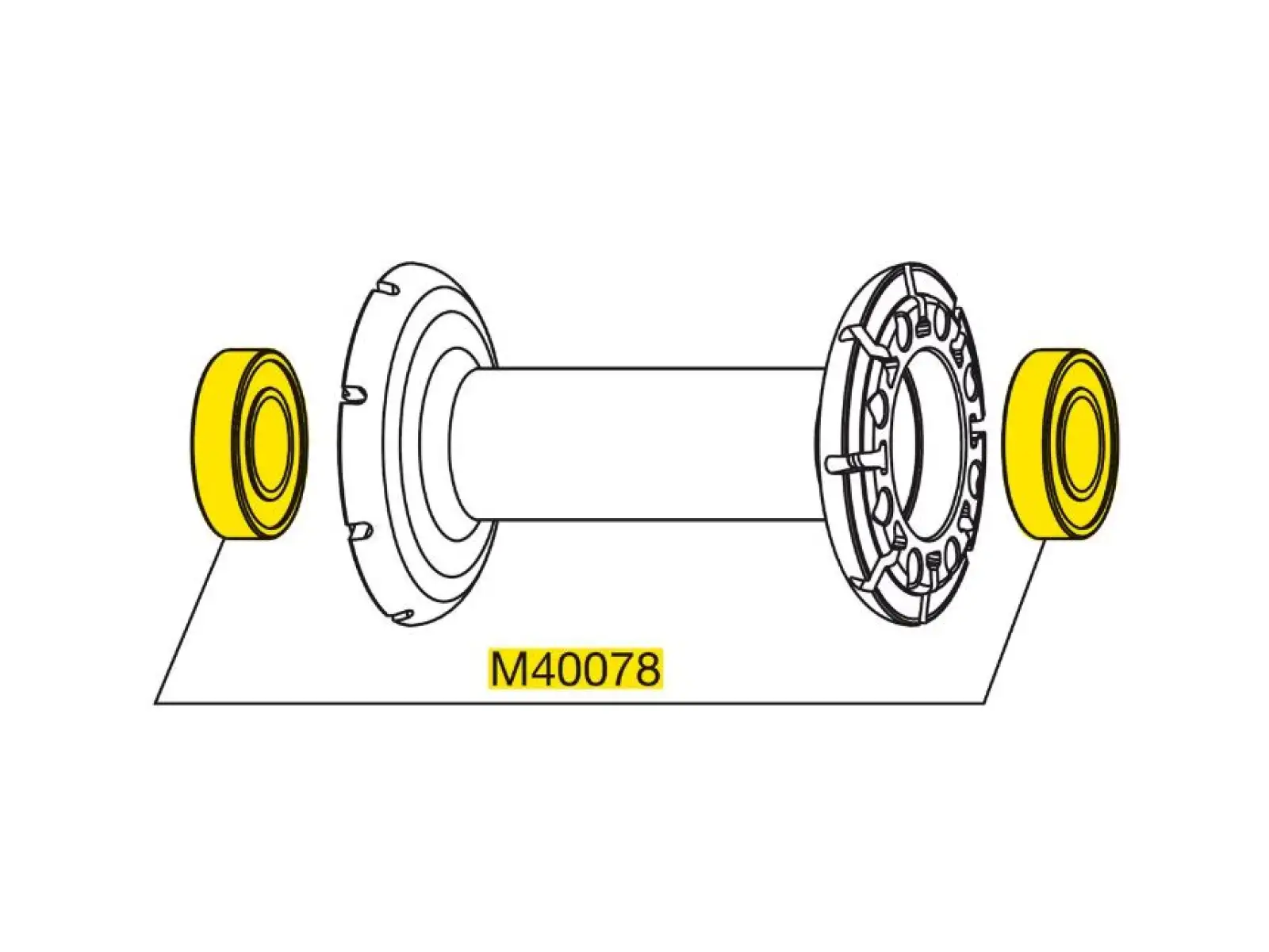 Mavic Bearing Kit pre predný náboj (M40078)