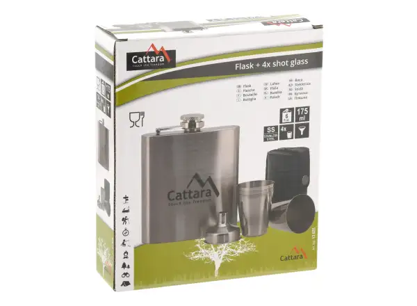 Cattara fľaša ploskačka 1+4 175 ml