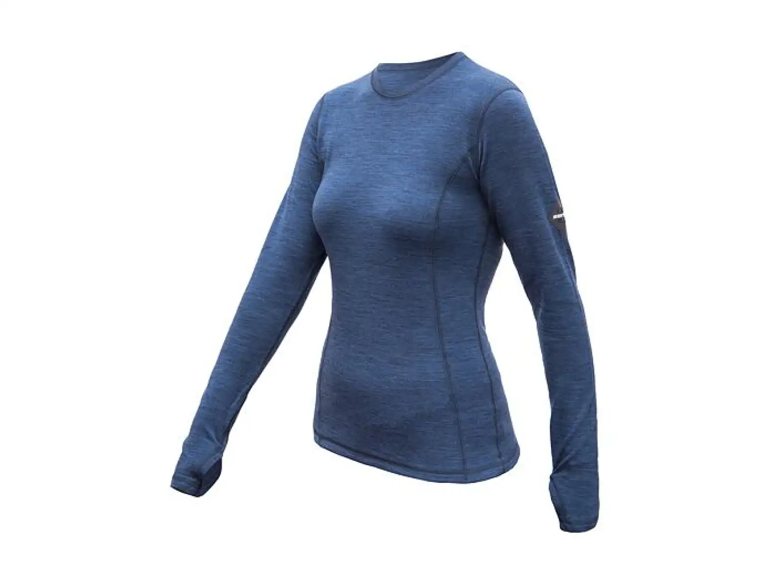 Sensor Merino Bold dámske tričko dlhý rukáv Cool Blue