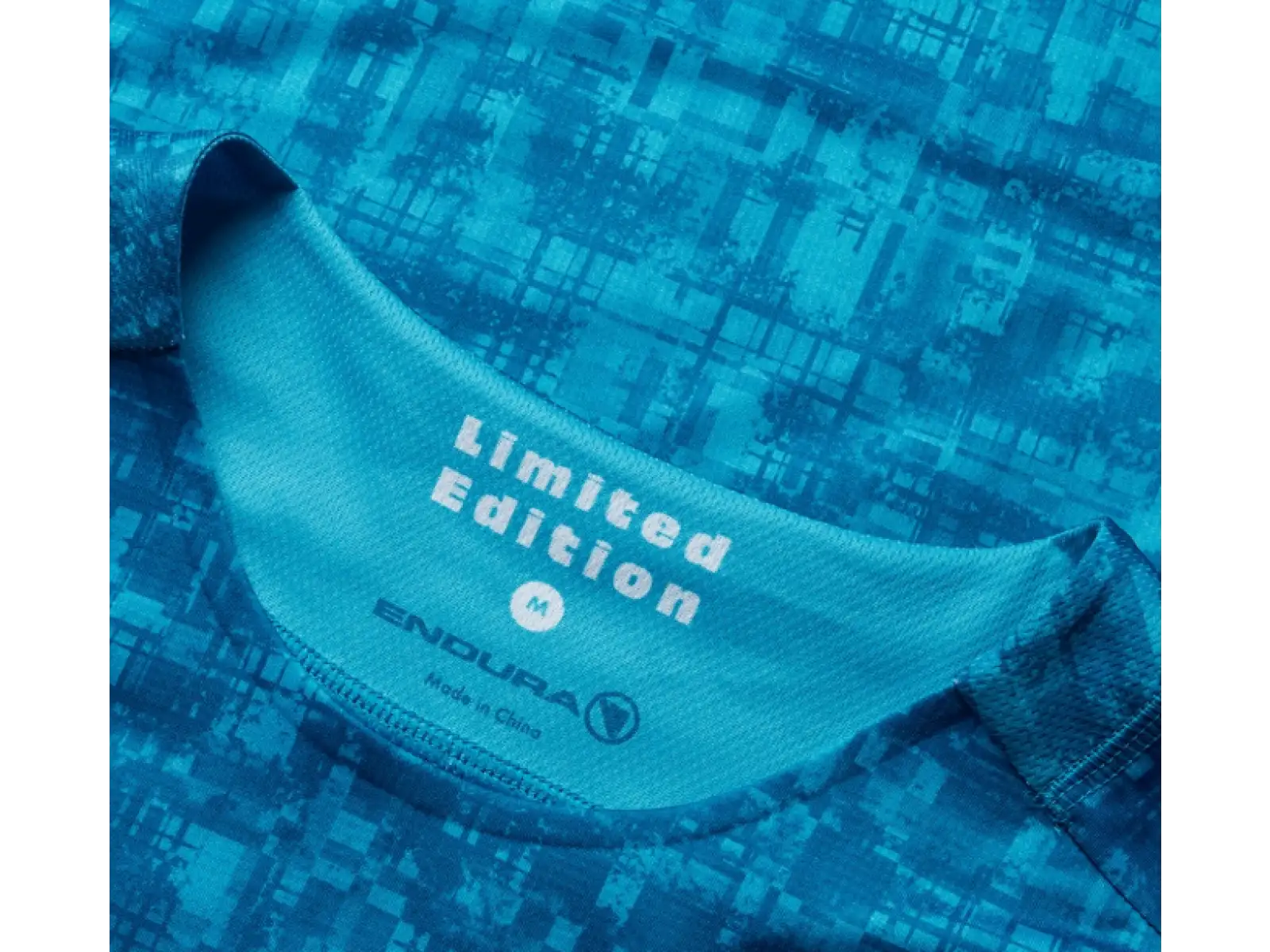 Endura LTD Grid Print pánsky dres krátky rukáv Atlantic