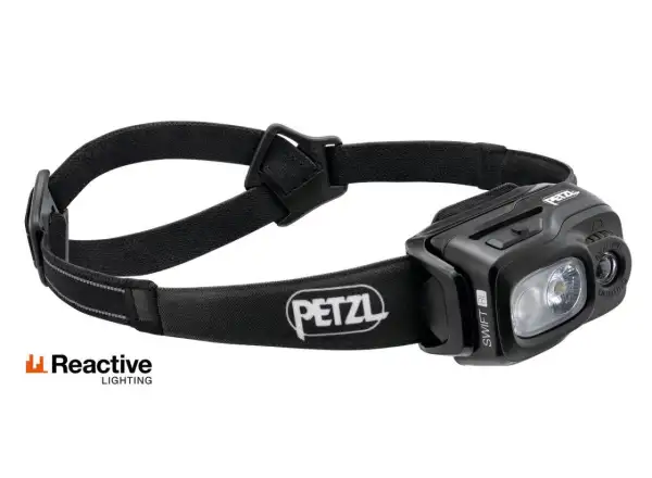 Nabíjacia čelovka Petzl Swift RL čierna