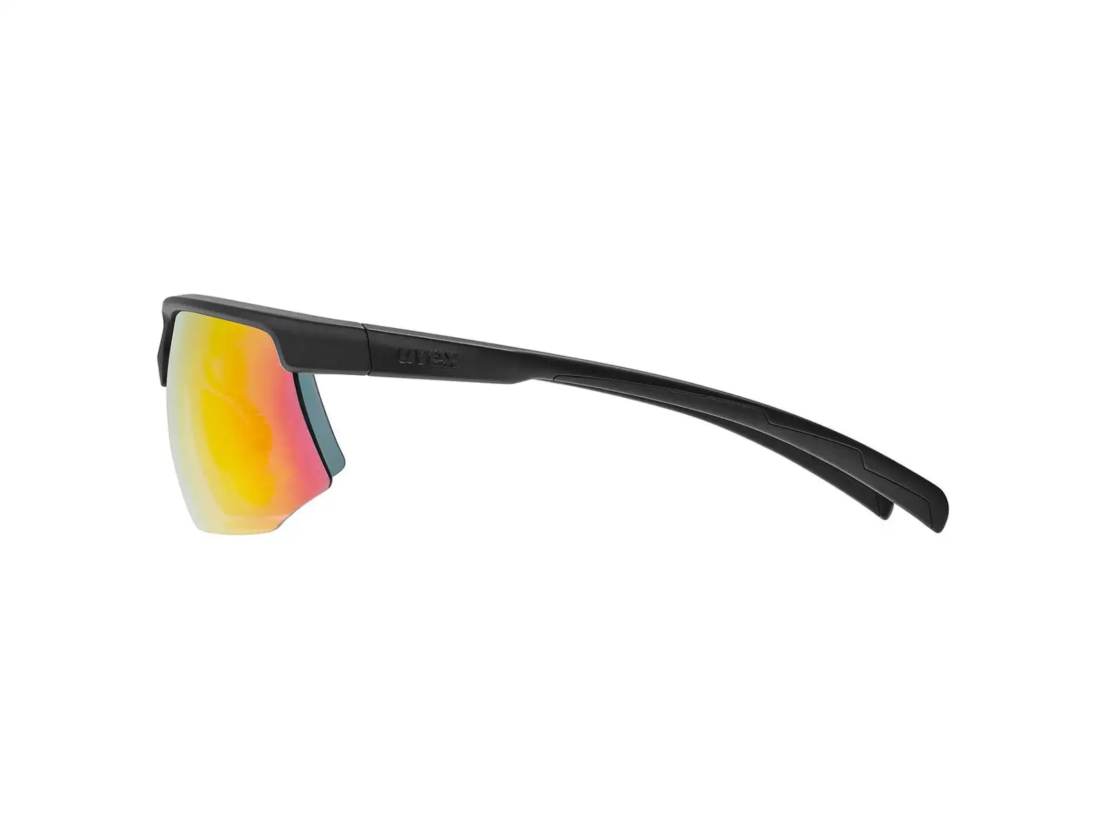 Uvex Aerios Okuliare Black Matt / Mir. Red
