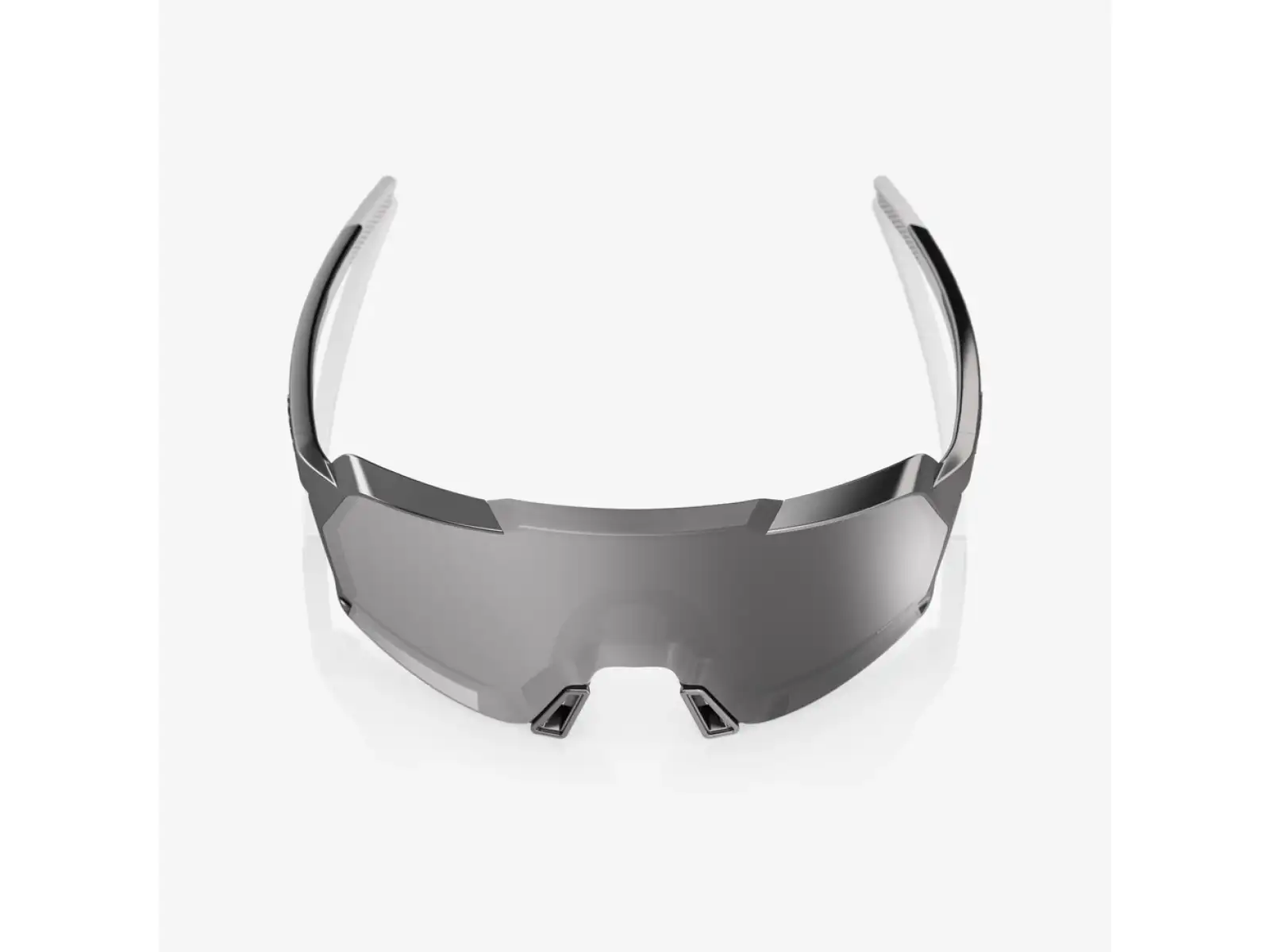 100% Korbin okuliare Gloss Black Chrome HiPER Silver Mirror