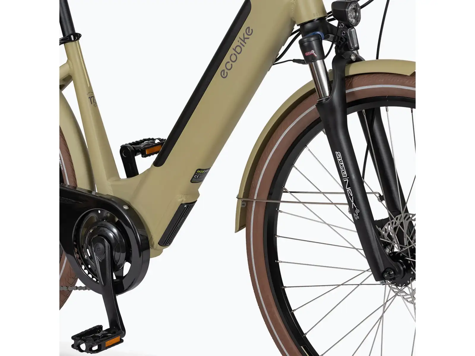 Ecobike X-City mestský elektrobicykel 468 Wh Cappuccino