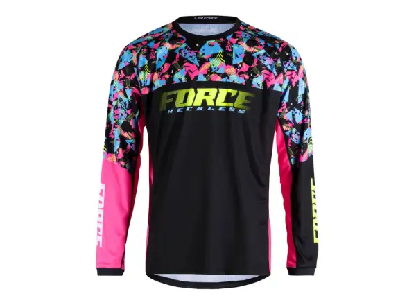 Force Reckless unisex dres s dlhým rukávom black/pink/fluo