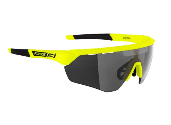 Force Enigma cyklistické okuliare fluo/čierne sklá