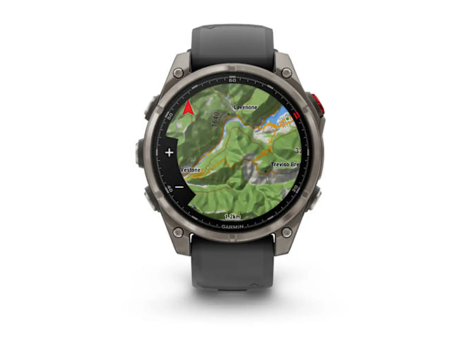 Garmin fenix 8 Pro 47 mm, AMOLED Sapphire, Titanium so silikónovým remienkom Graphite/Black