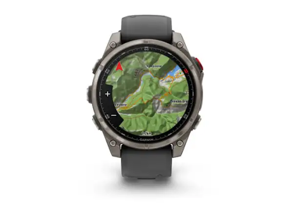 Garmin fenix 8 Pro 47 mm, AMOLED Sapphire, Titanium so silikónovým remienkom Graphite/Black