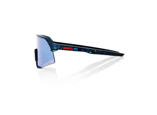 100%  S3 HiPER cyklistické okuliare Black Holographic/Blue Multilayer Mirror Lens