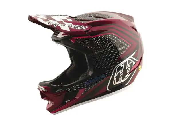 Troy Lee Dsigns x SRAM D4 Carbon prilba Radioscape Black/Berry