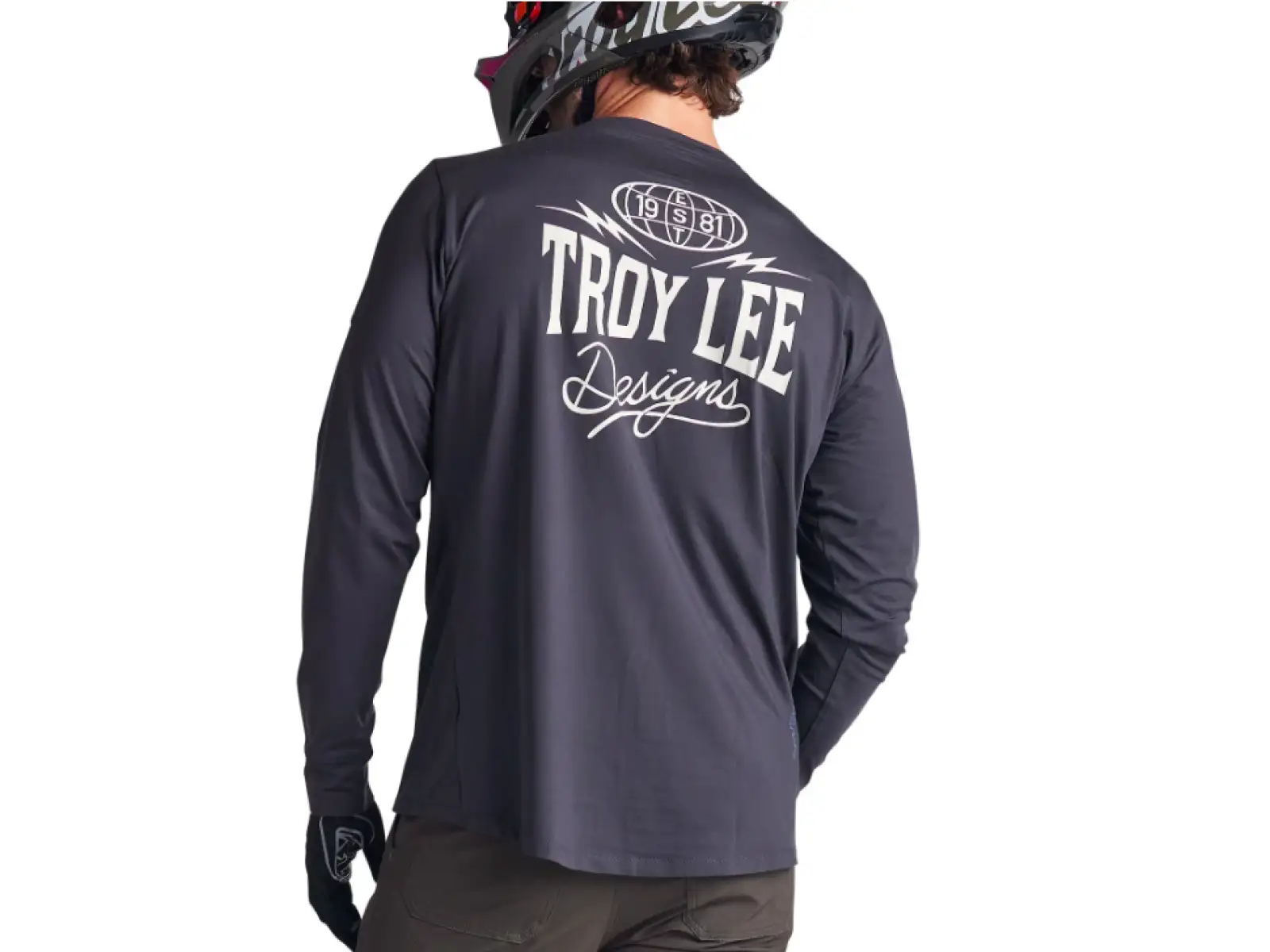 Troy Lee Designs Ruckus Ride Tee pánsky dres dlhý rukáv Bolts Carbon