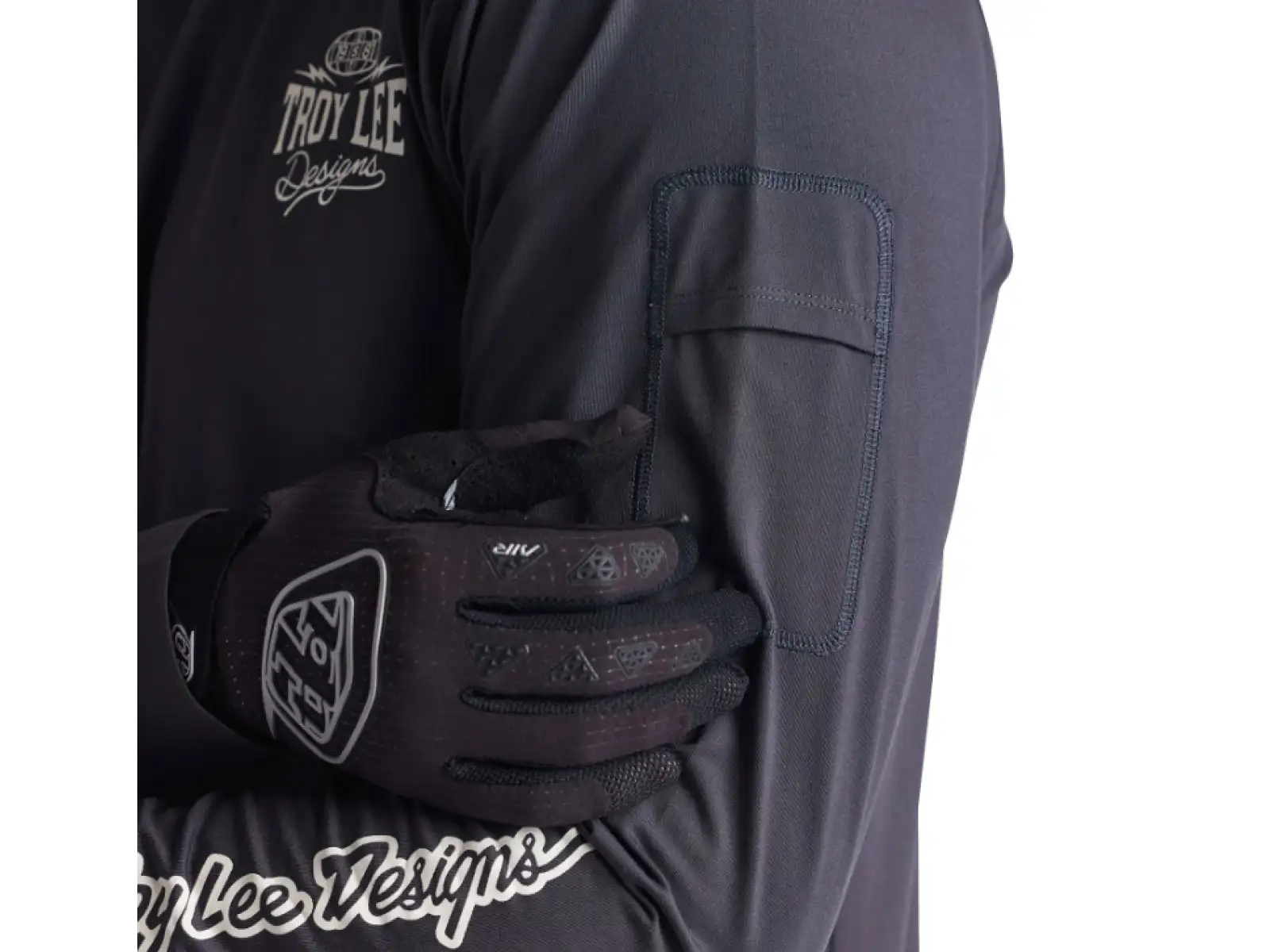 Troy Lee Designs Ruckus Ride Tee pánsky dres dlhý rukáv Bolts Carbon