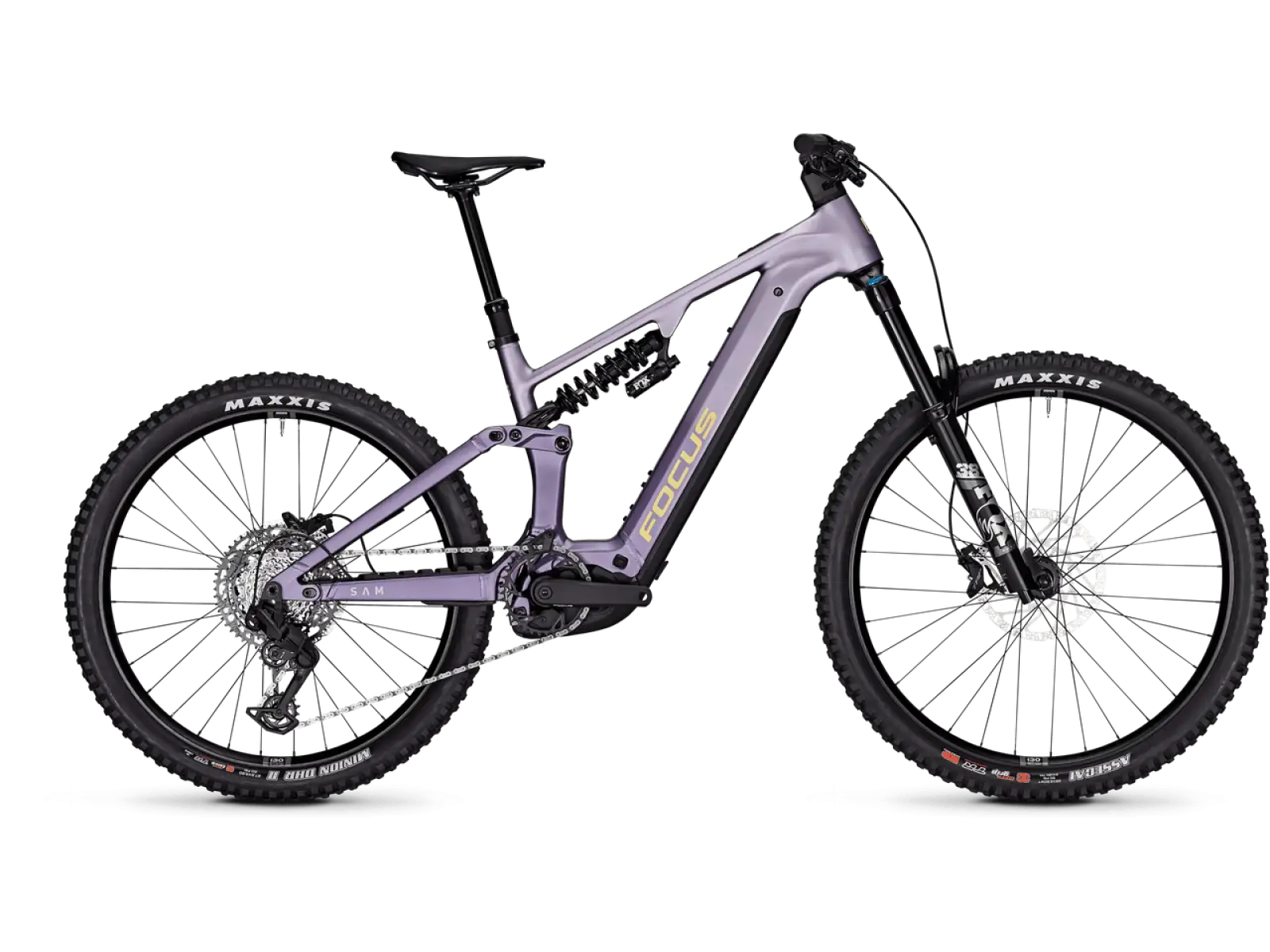 Focus SAM 8 800Wh celoodpružený elektrobicykel Lilac matt / Darklilac matt