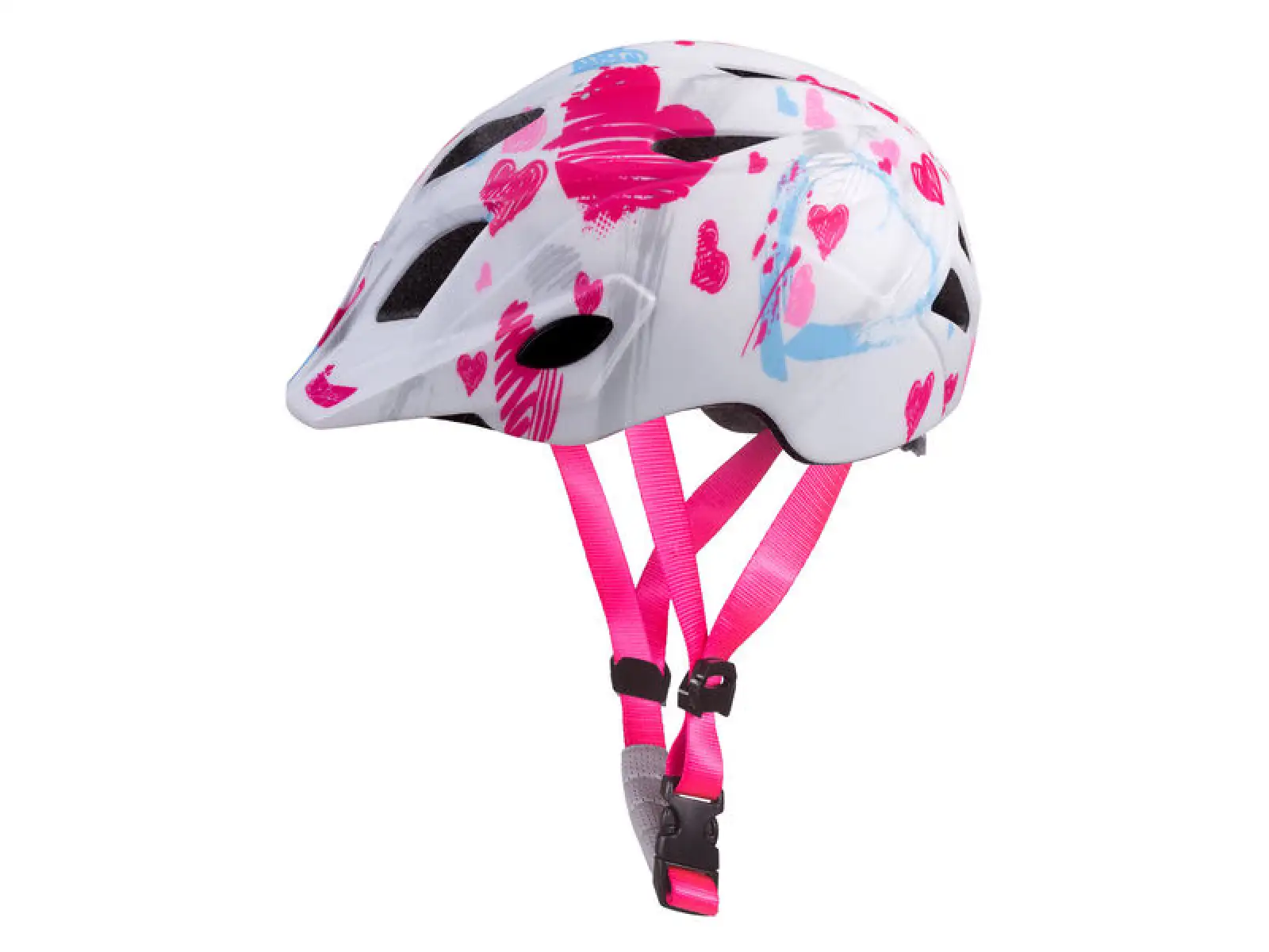 Etape Pluto Light detská cyklistická prilba biela/ružová matná