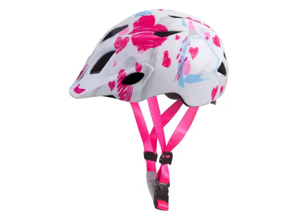 Etape Pluto Light detská cyklistická prilba biela/ružová matná