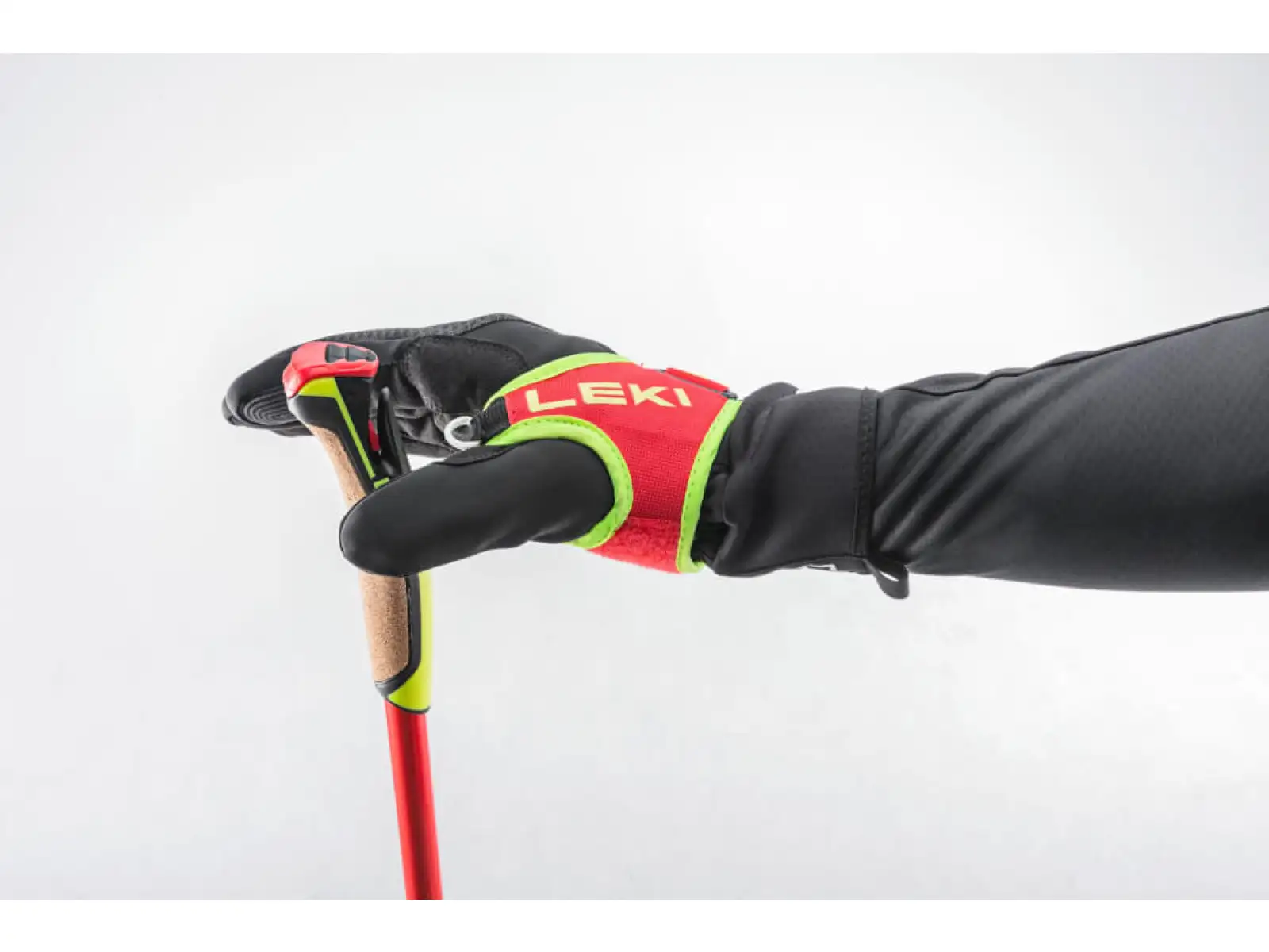 Leki PRC 750 bežecké palice bright red/neon yellow/black