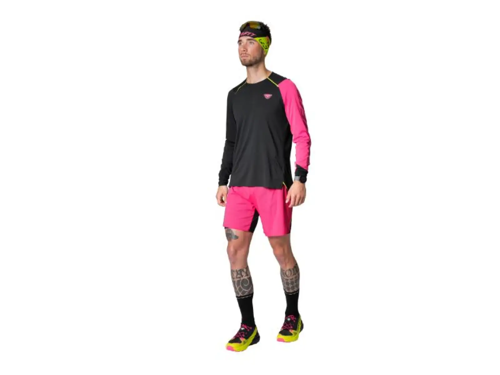Dynafit DNA pánske tričko dlhý rukáv Pink Glo
