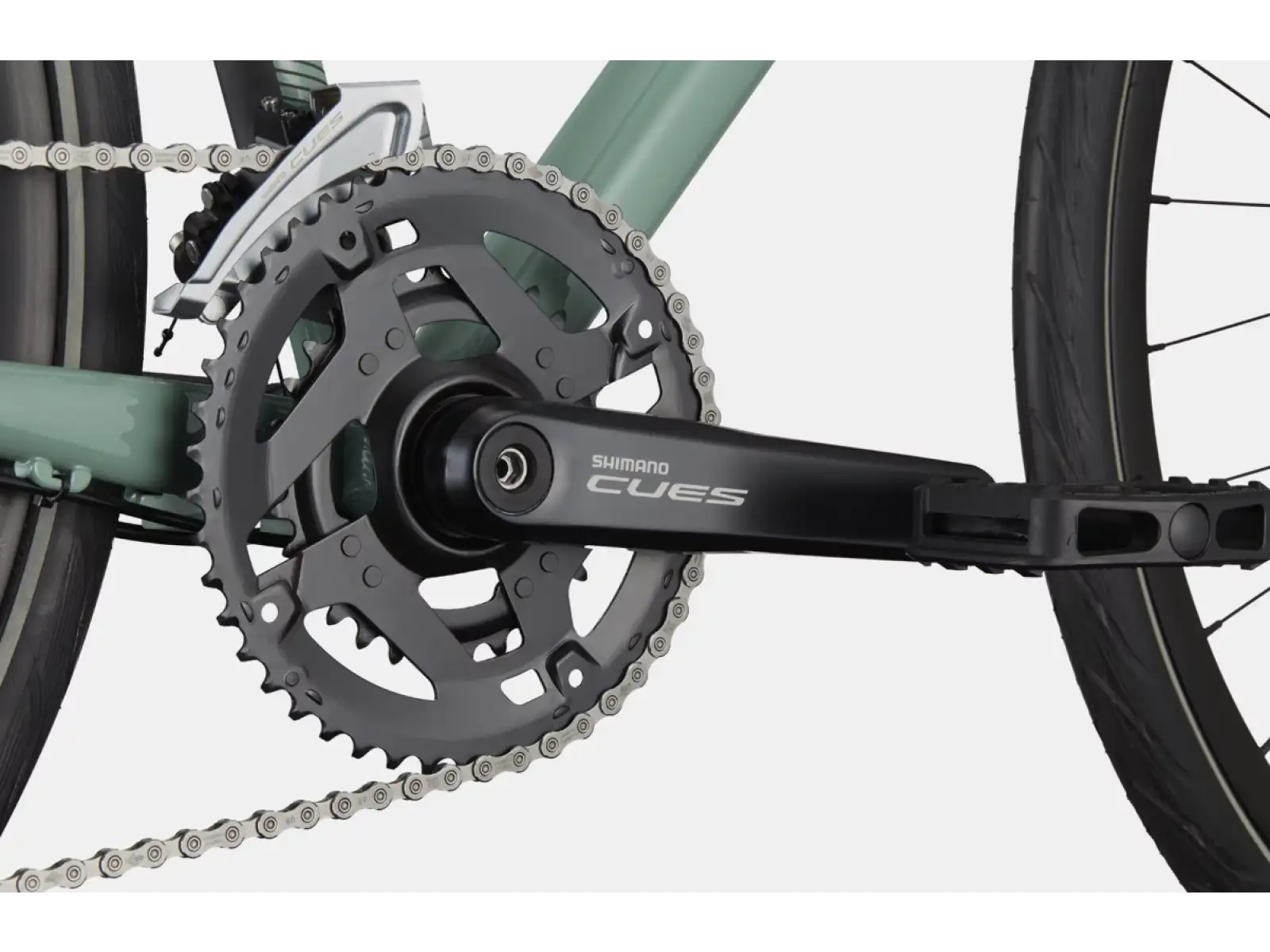 Cannondale Quick 3 Remixte Step-thru trekingový bicykel Sage