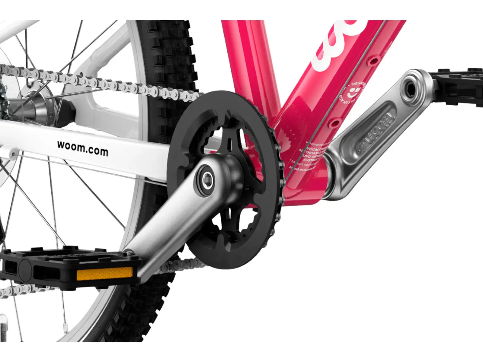Woom GO 4 detský bicykel 20" Hot Pink