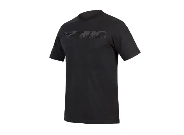 Endura One Clan Organic Tee Camo Pánske čierne