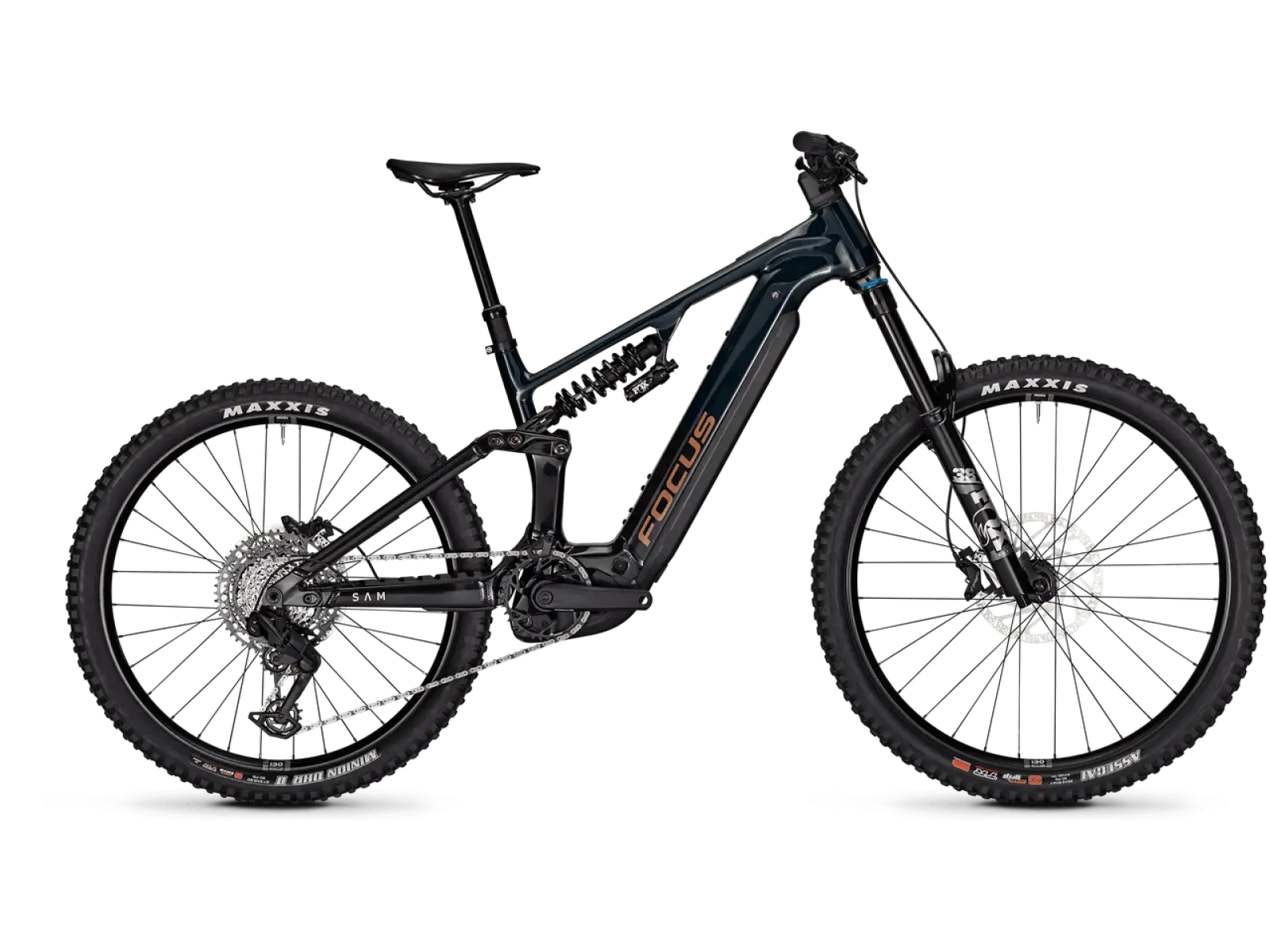 Focus SAM 8 600Wh celoodpružený elektrobicykel Classicgreen / Obsidianblack