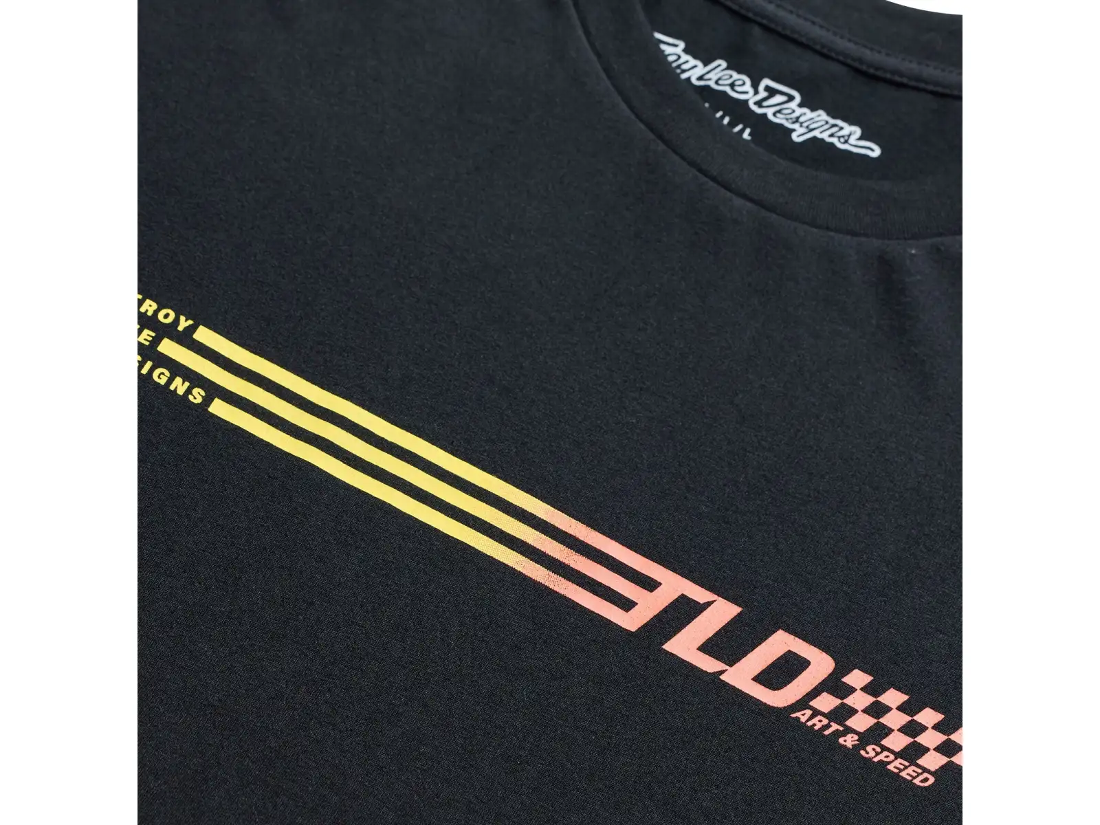 Troy Lee Designs Stripes pánske tričko krátky rukáv Black