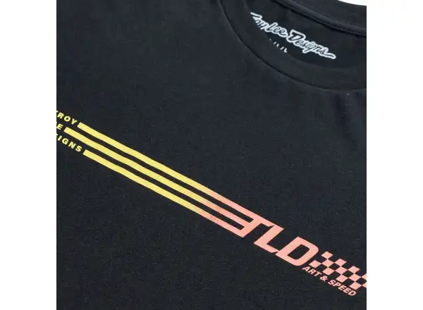 Troy Lee Designs Stripes pánske tričko krátky rukáv Black