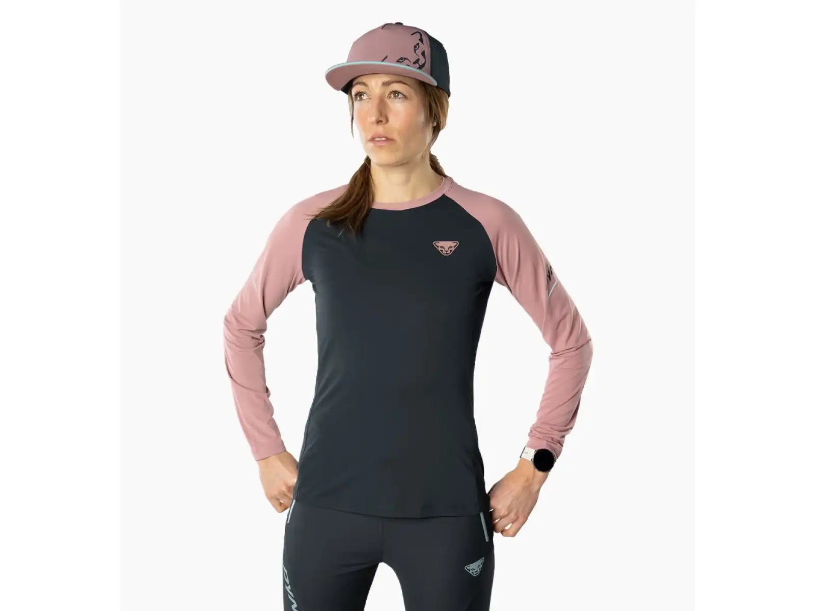Dynafit Alpine Pro Dámske tričko s dlhým rukávom Blueberry/Mokarosa