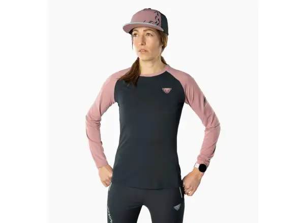 Dynafit Alpine Pro Dámske tričko s dlhým rukávom Blueberry/Mokarosa