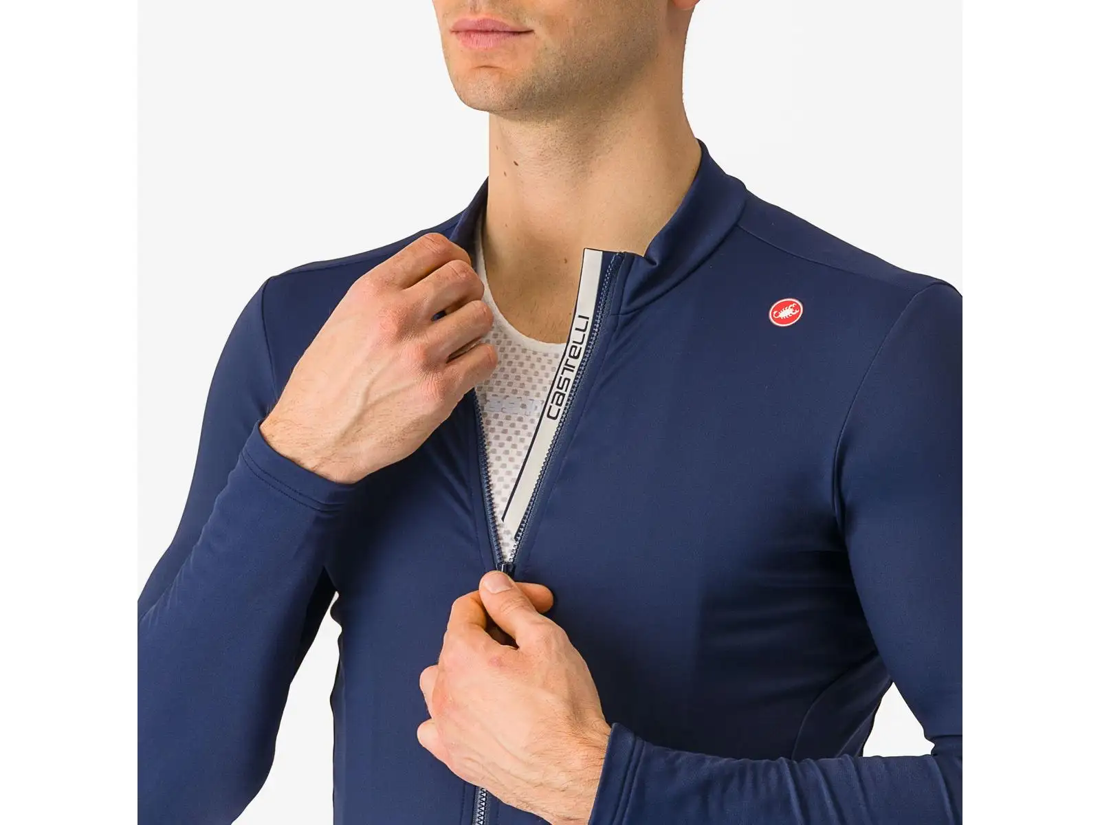 Castelli Espresso Thermal pánsky dres Belgian Blue