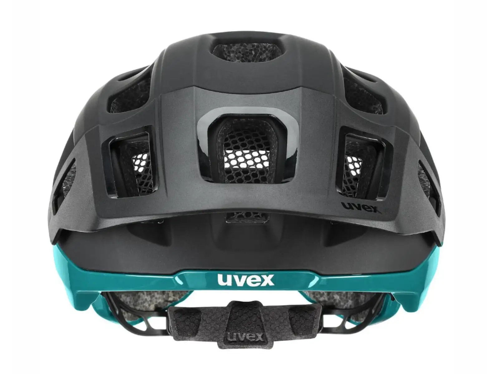 Uvex React MTB prilba Black/Teal Matt