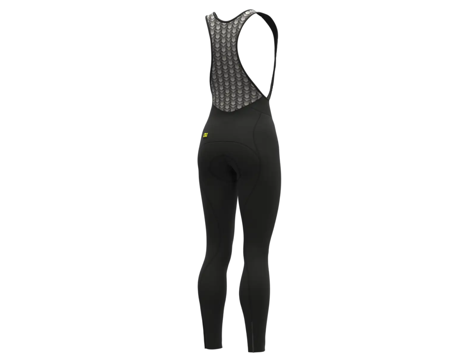 Alé Solid Essential dámske zimné cyklistické nohavice s trakmi Black