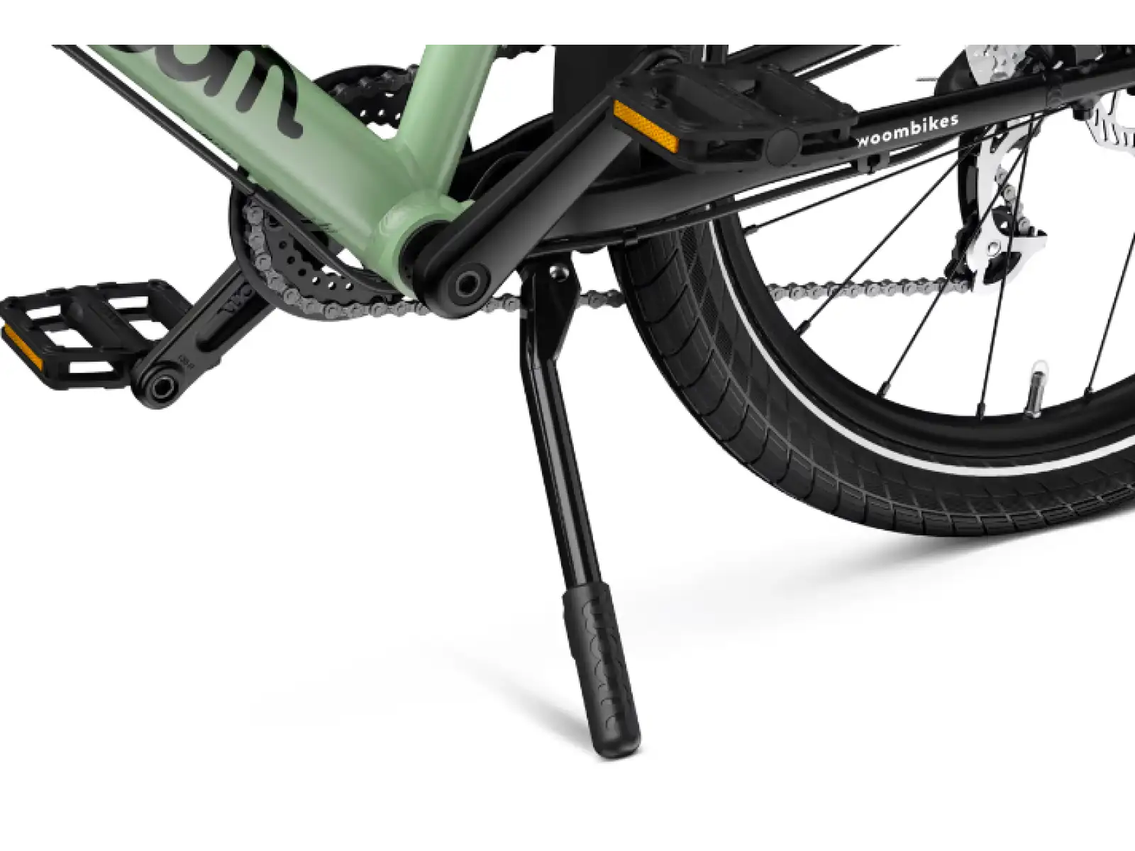 Woom 4 NOW detský bicykel 16" Moss green/formular red