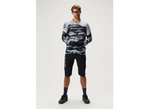 Endura LTD Mountain Camo pánsky dres dlhý rukáv Black