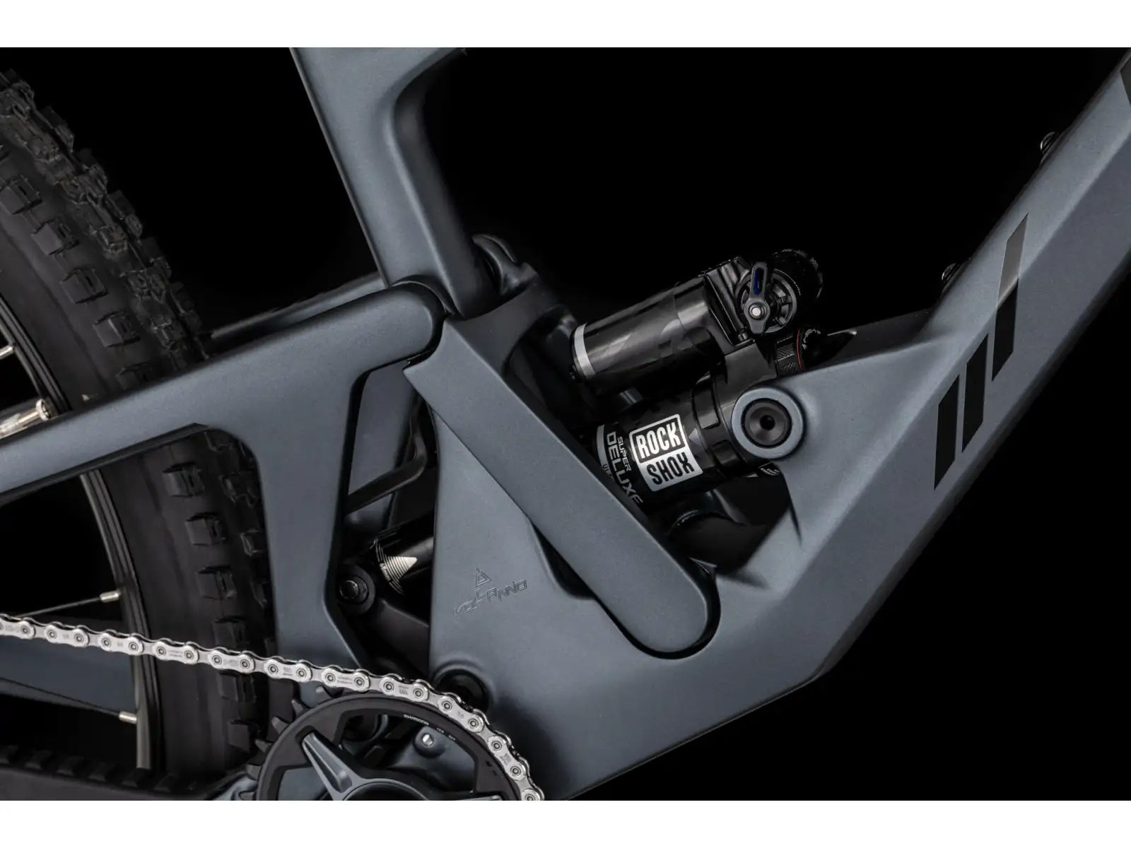 4Ever Volcanno Etna celoodpružený horský bicykel Grey Matt/Black