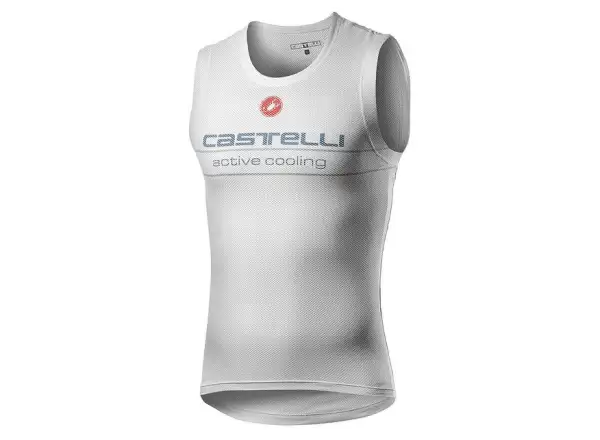 Castelli Active Cooling pánska spodná vrstva bez rukávov strieborná šedá
