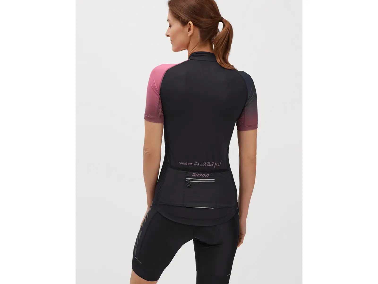 Silvini Mazzana dámsky dres krátky rukáv Black/Fuchsia