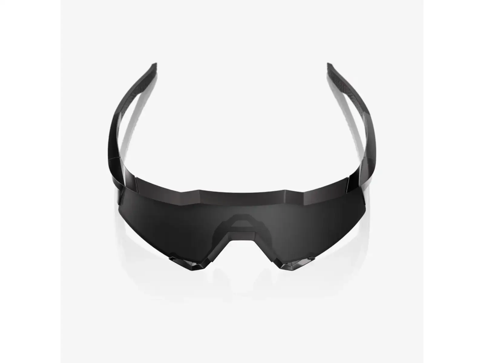 100% Speedcraft slnečné okuliare Matte Black Gloss Black/Black Mirror
