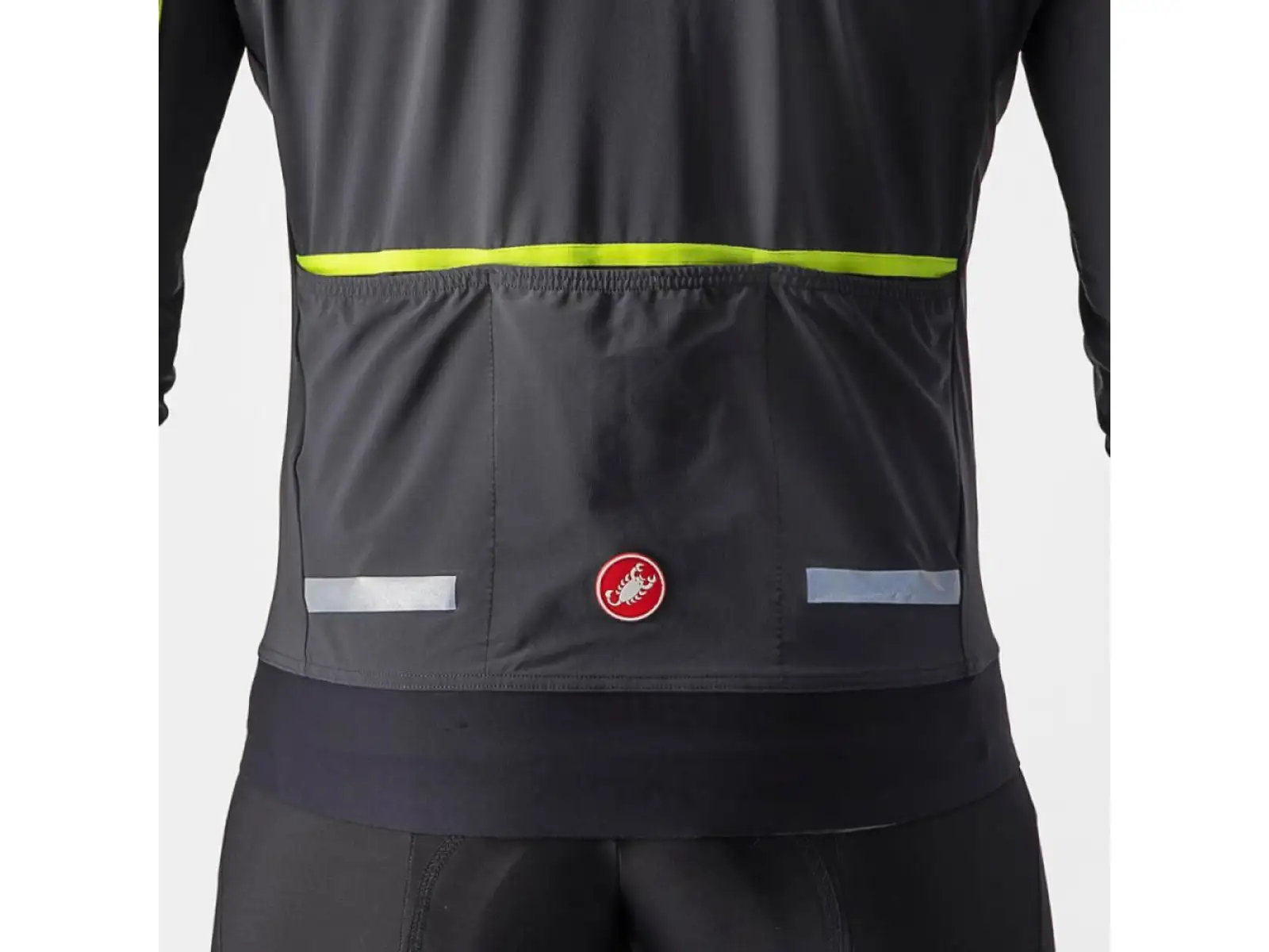 Castelli Flight Air pánska bunda gray/lime
